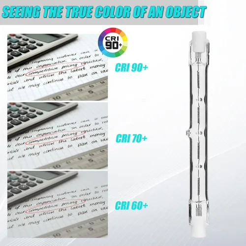 Miniatura 6 de R7S - Bombillas halógenas T3 de 3.071 in, 120 V, 100 W, 2700 K, luz blanca cálida, regulables, bombillas de doble extremo para trabajo, luces