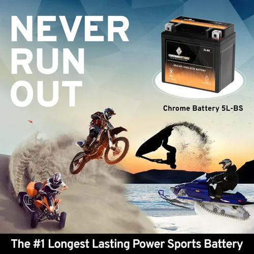 Miniatura 6 de Batería de motocicleta YTX5L-BS de alto rendimiento, libre de mantenimiento, sellada con AGM