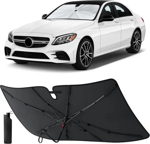 Miniatura 14 de 【2025 Actualizado】EcoNour Parasol Premium para Parabrisas de Coche Parasol Plegable para Parabrisas Delantero Visor Extendido Bloqueador de Sol