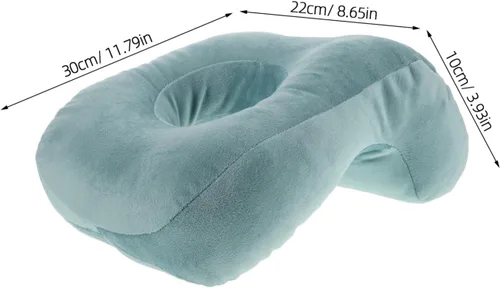 Miniatura 6 de PRETYZOOM Almohada ergonómica boca abajo para cirugía ocular, siesta de oficina, diseño de espuma viscoelástica para alivio de cuello y hombros