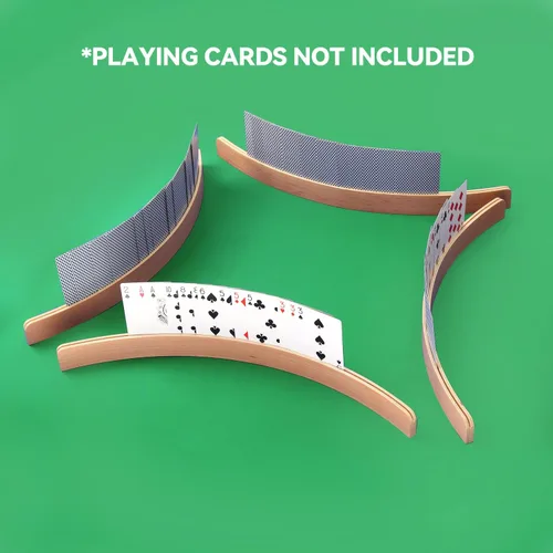 Miniatura 5 de GSE Games & Sports Expert Bandeja Giratoria para Cartas Canasta de 2 Mazos, Portacartas Giratorio de Doble Mazo 360°, Soportes Giratorios de Cartas