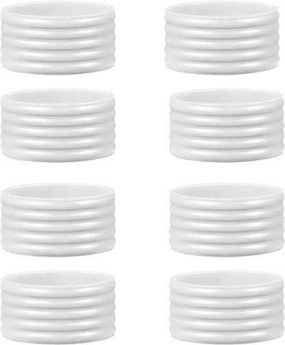 Miniatura 18 de 15 colores disponibles Buena elasticidad 8-45 piezas de raqueta de tenis/paletas de pickleball/squash anillo de silicona raqueta agarre bandas 8
