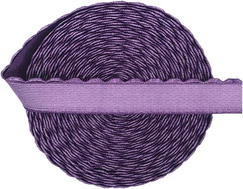 Miniatura 6 de Bristlegrass Banda elástica, elástica ancha para coser, correa elástica de 1/2 pulgada, 2 yardas, topacio azul, plegable, con lazo elástico