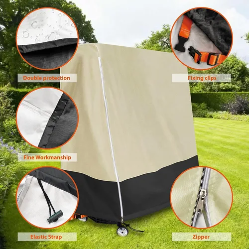Miniatura 7 de Cubierta de mesa de ping pong para interiores y exteriores, impermeable, a prueba de polvo, protector solar, resistente, plegable, cubierta de mesa