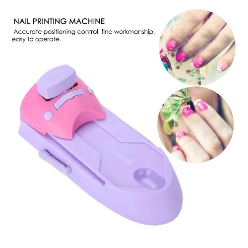 Miniatura 6 de Sonew Impresora de patrón de arte de uñas, máquina de impresión profesional de patrón de bricolaje, estampadora, impresora de uñas, herramientas
