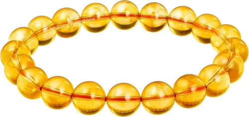 Miniatura 731 de Amazing Gemstone Pulsera de cristal para mujeres y hombres, pulsera de cristal curativo de protección, pulsera elástica con cuentas de piedras