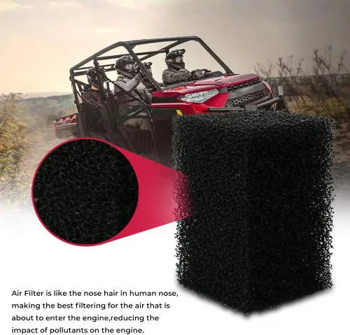 Miniatura 2 de Pantalla de filtro de entrada de aire para Polaris Ranger 400 500 700 800 900 2x4 4x4 6x6 XP EFI CREW reemplazar 5812253 (2 piezas)