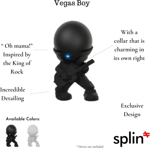 Miniatura 8 de Splin Soporte de mesa compatible con Amazon Alexa Smart Speaker Echo Dot (4ª y 5ª generación) y Apple HomePod Mini, Vegas Boy (blanco)