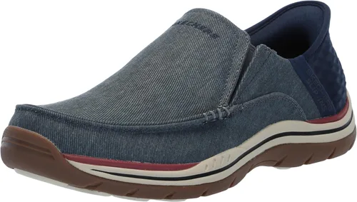 Miniatura 10 de Skechers USA Expected - Zapatos sin cordones de lona Cayson Moc Toe para hombre