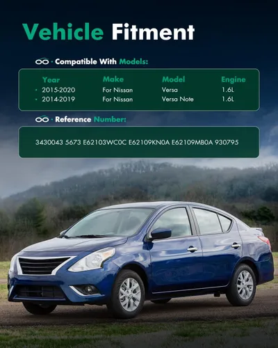 Miniatura 4 de SCITOO - Amortiguadores traseros para Nissan se adapta a 2015-2020 para Nissan Versa, 2014-2019 para Nissan Versa Note Shocks 3430043 5673