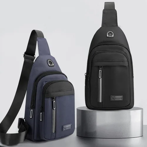 Miniatura 4 de ZLXDP - Bolsa de pecho multifuncional para hombre, bolsa de hombro cruzada para hombre, bolsa de pecho para escuela, verano, bolsa de mensajeros