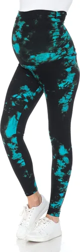 Miniatura 4 de Leggings Depot Women's Tie Dye Printed Maternity Tights Pregnancy Over The Belly Yoga Leggings