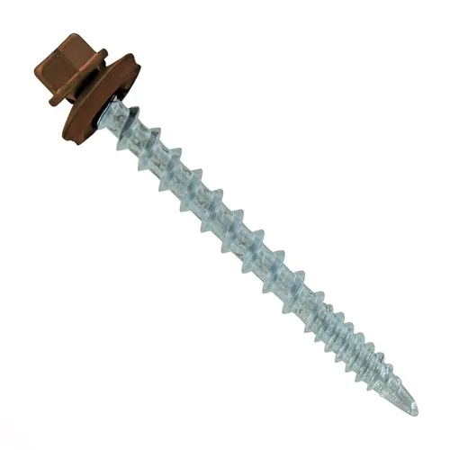 Miniatura 31 de Fasteners Plus ST Fastening Kwikseal Woodbinder Tornillos de Metal a Madera #10 X 1 Burgundy con Arandela de Goma EPDM, 250 Unidades - Diseñados