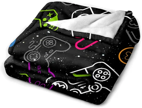 Miniatura 3 de Manta de Juego Suave de Franela para Vídeo Juegos, Manta Gamer para Lanzar, Mercancía de Videojuegos, Regalos para Niños, Niñas, Adultos, Decoración