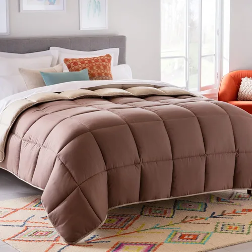 Miniatura 9 de Linenspa - Edredón reversible con relleno alternativo y relleno de edredón, para todo el año, costuras de caja, ropa de cama para niños