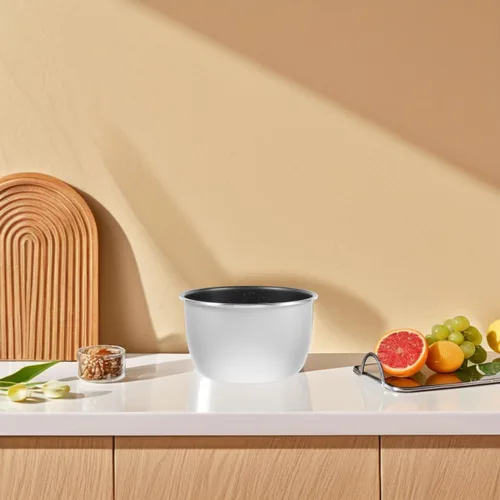 Miniatura 2 de SHOWERORO Revestimiento antiadherente para olla arrocera de 9.44 x 9.44 x 5.31 pulgadas, repuesto de olla interior de aluminio para olla a presión