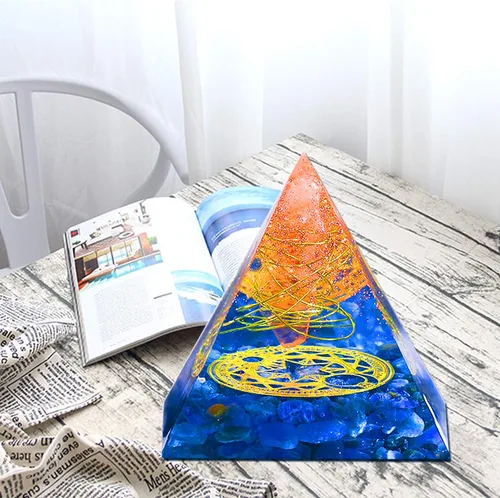 Miniatura 2 de Molde de resina de pirámide grande, molde de pirámide grande para resina pirámide de silicona, molde de fundición de resina epoxi para manualidades