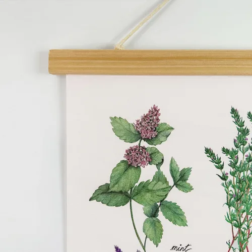 Miniatura 3 de XIAOAIKA Póster de hierbas aromáticas para pared, impresiones artísticas HD vibrantes y coloridas, estilo rústico de hierbas, póster para colgar