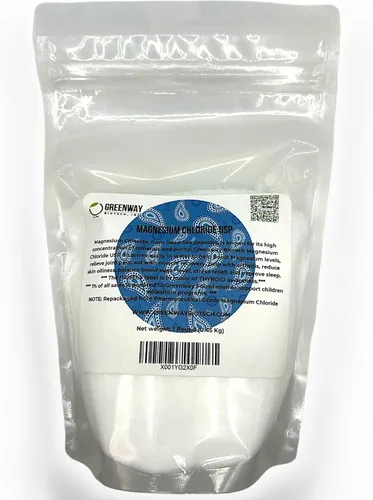 Greenway Biotech, Inc. Suplemento USP de cloruro de magnesio orgánico 100% comestible Cloruro de Magnesio Comestible Powder (grado farmacéutico) |