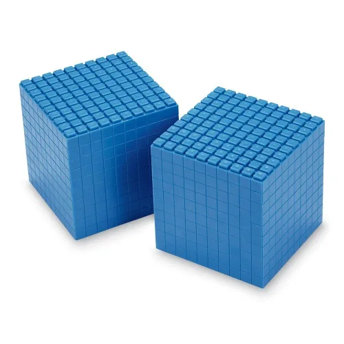 Miniatura 7 de ETA hand2mind Juego para clase de bloques base de diez interlox, 644 piezas
