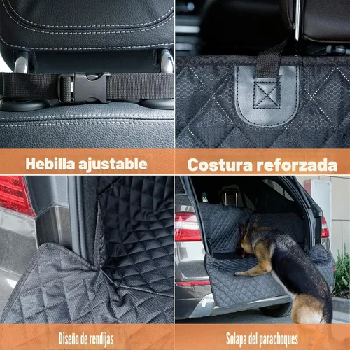 Miniatura 7 de PETICON Funda para compartimiento de carga para perros apta para SUV, forro de carga para mascotas impermeable, asiento para perros, alfombra