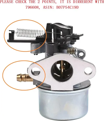 Miniatura 2 de 591137 590948 2700PSI 2800PSI 2900PSI 3000PSI Carburador para Troy Bilt 7.75 Hp 8.75 Hp 8.5Hp 190CC 593599 591137 Lavadora a presión