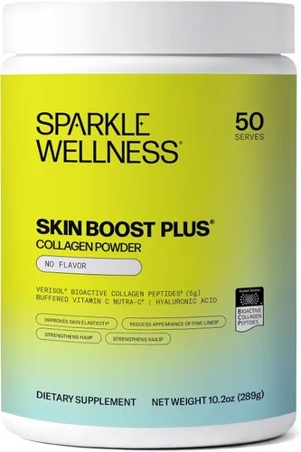 Miniatura 15 de Sparkle Wellness VERISOL Péptidos de colágeno hidrolizados bioactivos Polvo de colágeno con vitamina C y ácido hialurónico para la salud