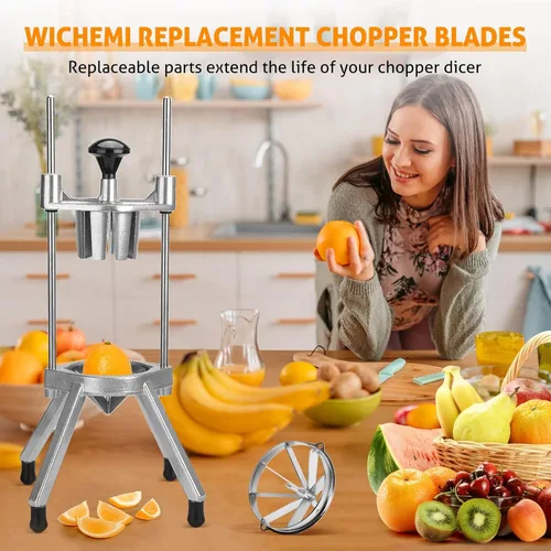 Miniatura 2 de Cuchilla cortadora de frutas de acero inoxidable desmontable y afilada para frutas, manzanas, peras, naranjas, pitaya, limón, etc., ahorro de mano