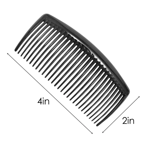 Miniatura 7 de SourceTon - Paquete de 6 peines franceses, peines laterales de plástico con 29 dientes, peines de clip para el cabello para accesorios de cabello