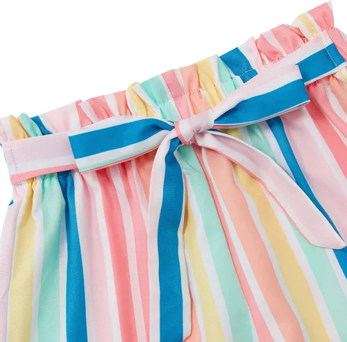 Miniatura 6 de Conjunto de 2 piezas de verano para niñas y niñas, camiseta y pantalones cortos