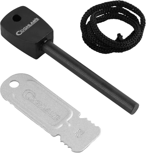 Miniatura 2 de Coghlan's Flint Striker Firestarter Herramienta para camping, senderismo, supervivencia de emergencia e encendido al aire libre - Varilla