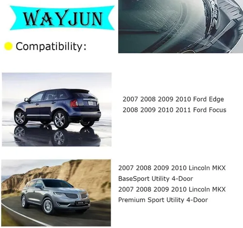 Miniatura 2 de WayJun 8S4Z17603AA - Boquilla para limpiaparabrisas con chorro de agua compatible con Ford Focus 2008-2011 Edge 2007-2011 Edge 2007-2010 Lincoln MKX
