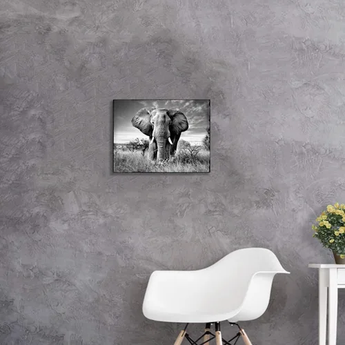 Miniatura 5 de Arte de pared enmarcado de bisonte americano, imagen rústica de vida silvestre, animales pintados, impresiones de búfalo, ilustraciones de madera