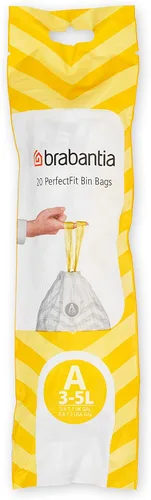 Brabantia – Bolsas de basura, 0,7 Galón/3 litros, tamaño A – 311727.
