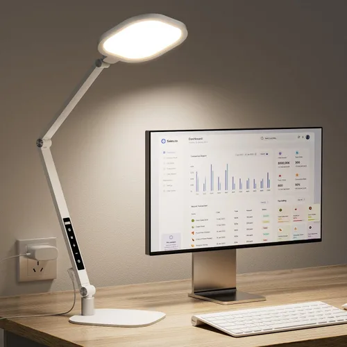 Miniatura 9 de Lámpara de escritorio LED LitONES para hogar/oficina, iluminación de 15W para computadora y zoom con CRI >95, función de memoria y temporizador