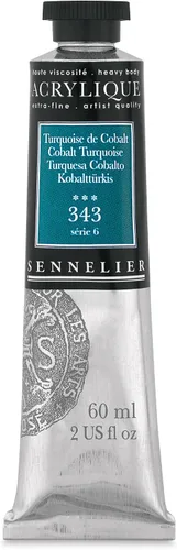 Miniatura 50 de Sennelier Acrílico para artistas extrafinos, 2.0 fl oz, luz verde cromo S3
