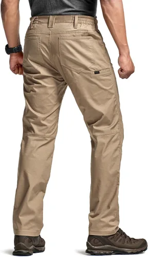 Miniatura 138 de CQR – Pantalones tácticos elásticos tipo cargo para hombre, resistentes al agua, de tela ripstop (antidesgarros), ligeros, ideales para uso diario