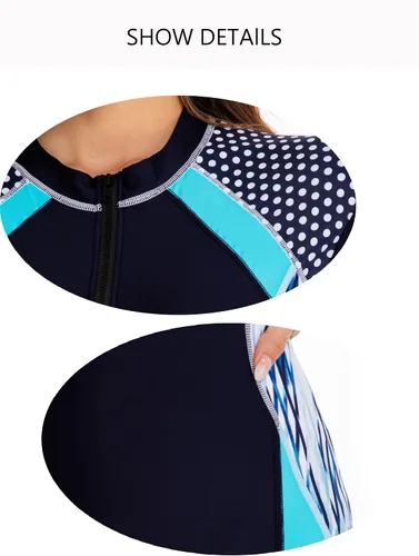 Miniatura 4 de JesyLuco Traje de baño de una pieza sin mangas para mujer, con cremallera frontal, traje de baño con control de abdomen