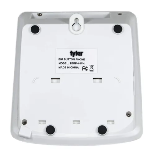 Miniatura 7 de Tyler TBBP-4-WH Teléfono para personas mayores - Teléfono fijo de botón grande para ancianos con altavoz, marcación rápida, control de volumen