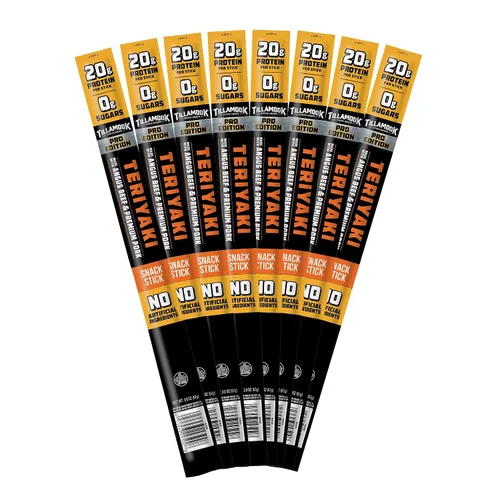 Miniatura 9 de Tillamook Country Smoker PRO Edition - Palitos de carne, cero azúcar, original, 2 onzas (8 barritos), salchichas ahumadas de madera dura, carne