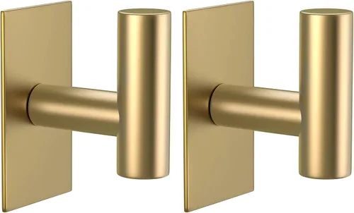 Miniatura 11 de VAEHOLD - Ganchos adhesivos de pared para toallas, resistentes, impermeables, de plata, para colgar abrigos, ropa, gancho de pared para armario