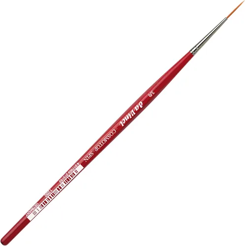 Miniatura 332 de da Vinci Watercolor Series 5580 CosmoTop Spin Pincel de Pintura, Redondo Sintético con Mango Rojo