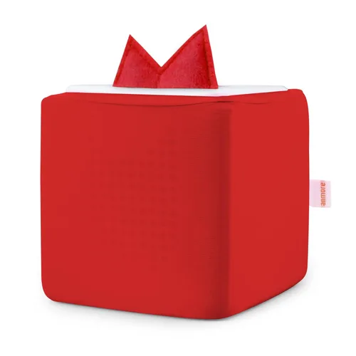 Funda para Toniebox, con tapa para orejas Tonie, resistente a las manchas, color rojo