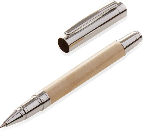 Miniatura 2 de LACHIEVA LUX Juego de bolígrafos de madera de arce natural, bolígrafo de madera de primera calidad con repuesto Schneider alemán, instrumento