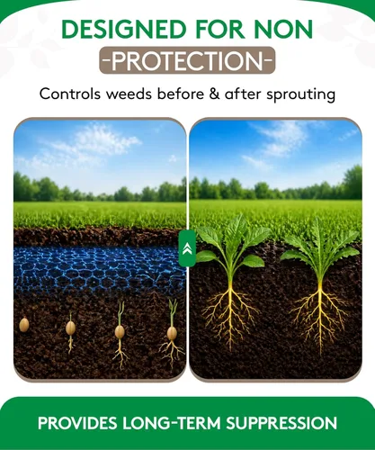 Miniatura 5 de Alligare Herbicida Diuron 80 DF - Herbicida pre y post emergente para áreas industriales y no cultivadas - Controla hierba de cangrejo, raigrás