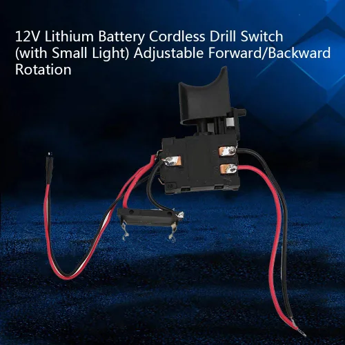Miniatura 2 de Interruptor de taladro, interruptor de taladro inalámbrico de 7.2 V-24 V, control de velocidad de taladro con marcha atrás para interruptor