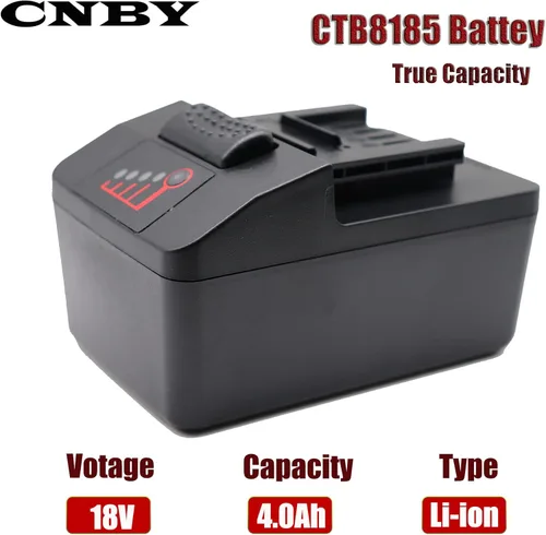 Miniatura 2 de 2 baterías CTB8185 CTB8187 de 18 V, 4 Ah, 4000 mAh, repuesto para CTB8185 CTB7185 CT8850 CT7850 CDR7850H CTL7850 CT8815 CT8850 CT9075 CT9100 CT9010
