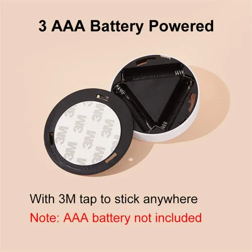 Miniatura 8 de Paquete de 6 luces LED táctiles que funcionan con pilas, para pared, lámpara de puesta de sol para cocina, dormitorio, armario, armario, decoración