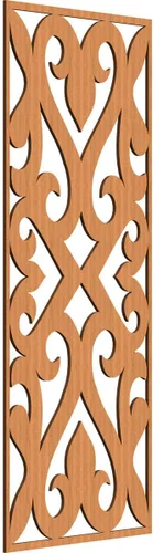 Miniatura 151 de Keene Paneles de pared decorativos de madera con calado, 9 3/8 pulgadas de ancho x 24 3/8 pulgadas de alto x 1/4 de alto, roble rojo rojo (Red Oak)