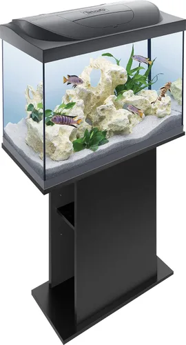 Miniatura 3 de Tetra Armario de suelo para acuario especialmente diseñado para la línea de arranque 54/80 L acuarios para soporte seguro, color: negro